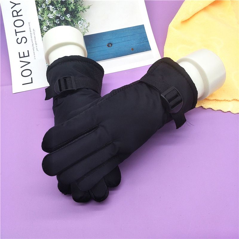 (8-13 Years Black)1Pair For 8-13 Years Kids Boys Girls Gloves Ski Children Mittens Winter Wate GRE