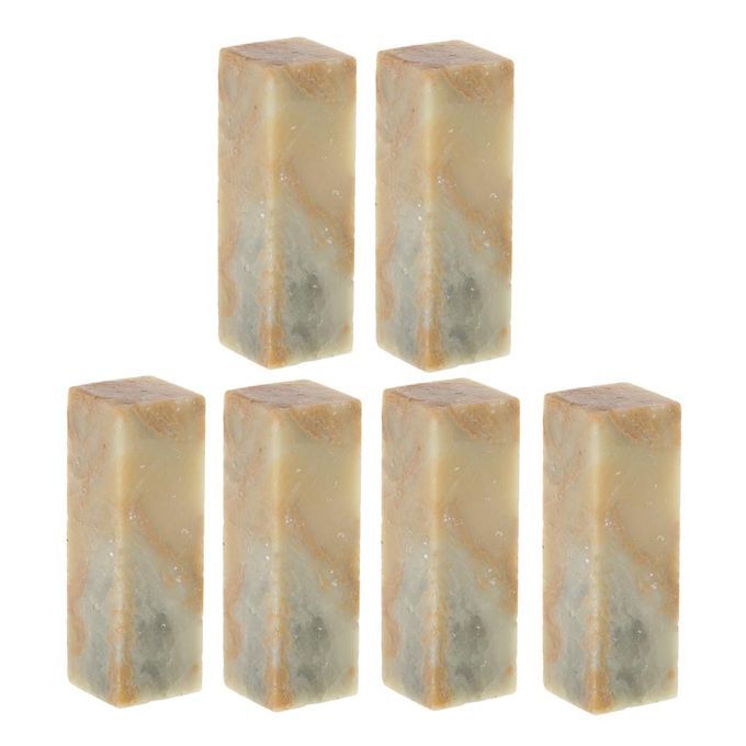 6Pcs Fine Natural Stone Stamp Block DIY Handmade  Pattern