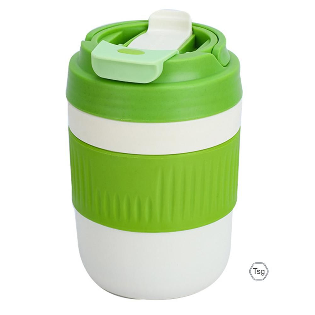 Clear Glass Cup With Straw Portable Leak-proof Water Bottle