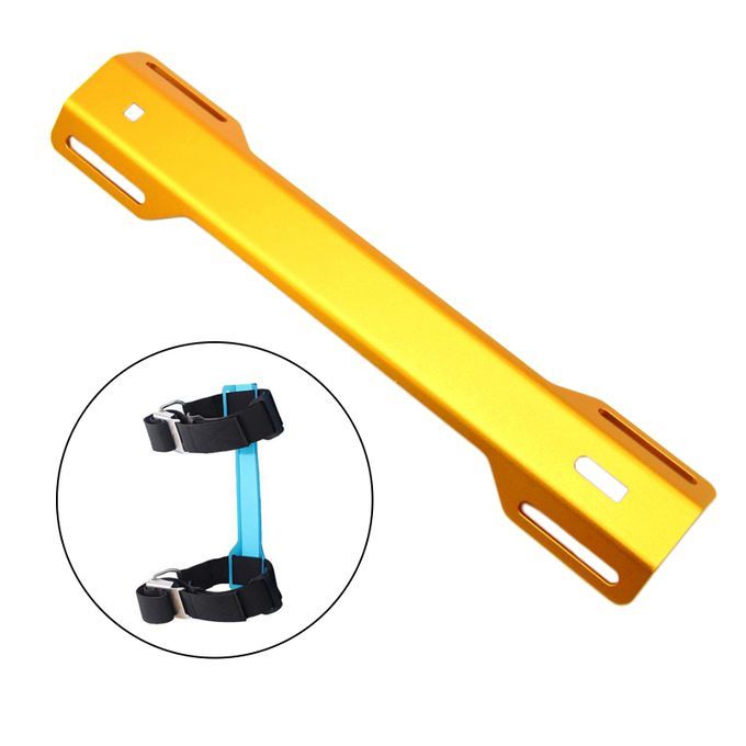 Aluminum Alloy Scuba Diving Single Tank Adapter STA Backplate Yellow