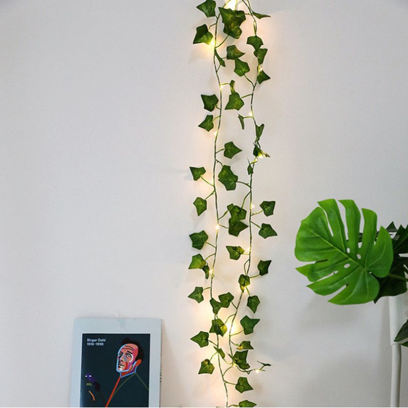 20 30 LED String Lights Green Leaf Ivy Vine Fairy Wedding
