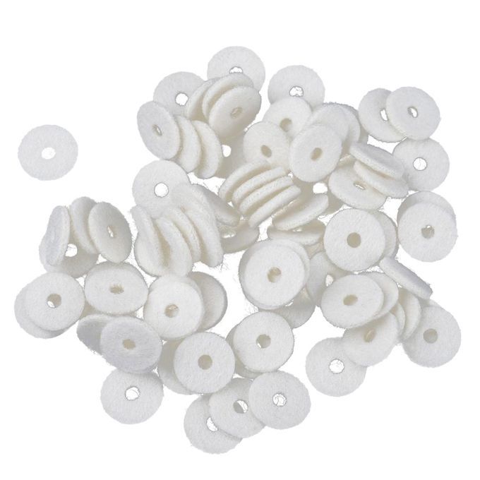 Full Set 90 Pcs White Piano Balance RailHitch Pin Felt Punchings 0