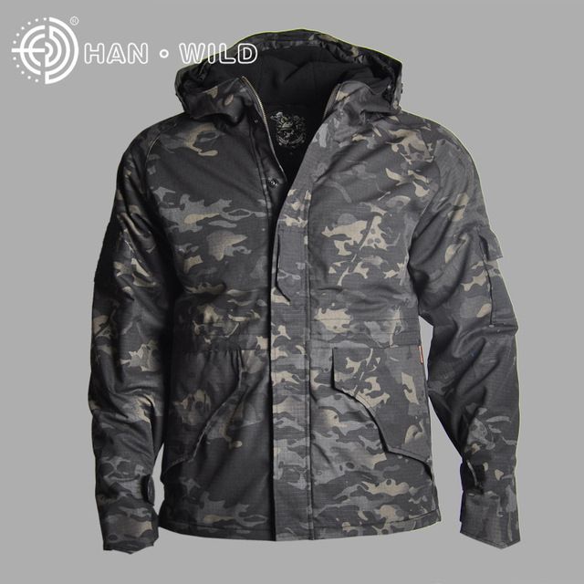 Winter Men's Military Softshell Jacket Dark Camouflage_S