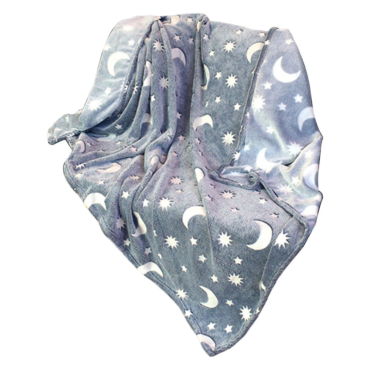 Plush Blanket Night Glowing Afternoon Nap Throw Blanket Grey