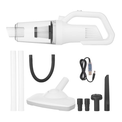 Wireless Vacuum Cleaner 12000pa Cordless USB Rechargeable Mini Household Floor Cleaning Machine Sofa Car Keyboard Cleaning Tool-white