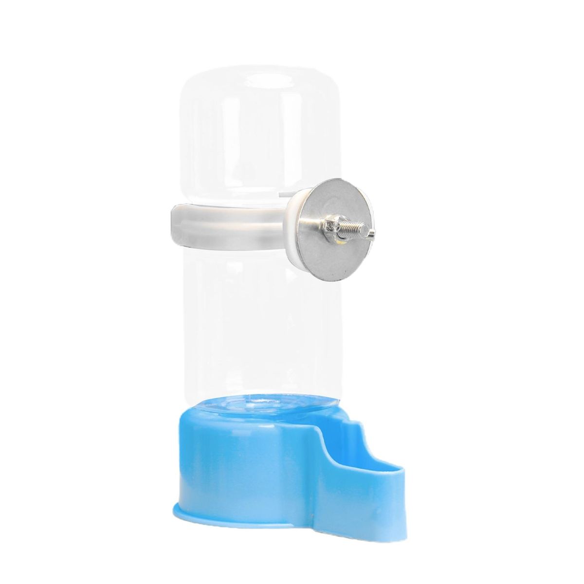 140ml Automatic Bird Water Food Dispenser Gravity Control for Parrots Blue