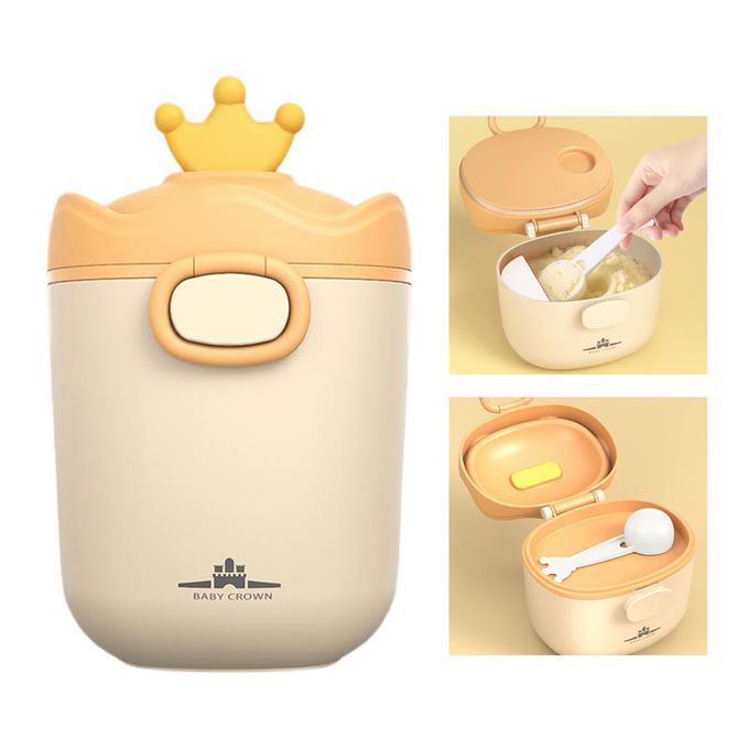Formula Dispenser Snack Cups With Carry Handle For Outdoor Yellow L