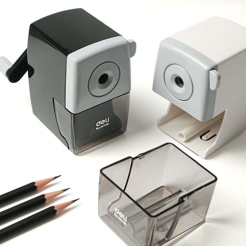 Manual Pencil Sharpener Hand-operated Sharpner For Color Pencils Fancy Office School Supplies Stationery Black