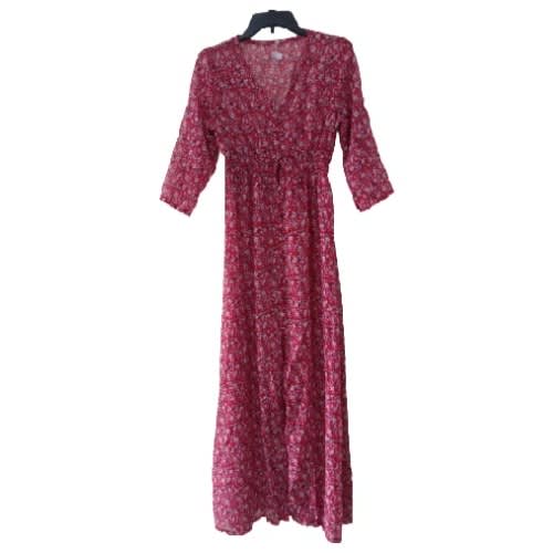 Young Women Long's Dress - Transparent - Red