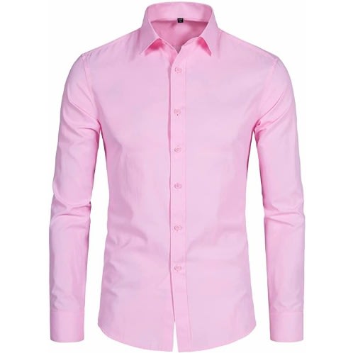 Men's Formal Dress Shirt  - Light Pink