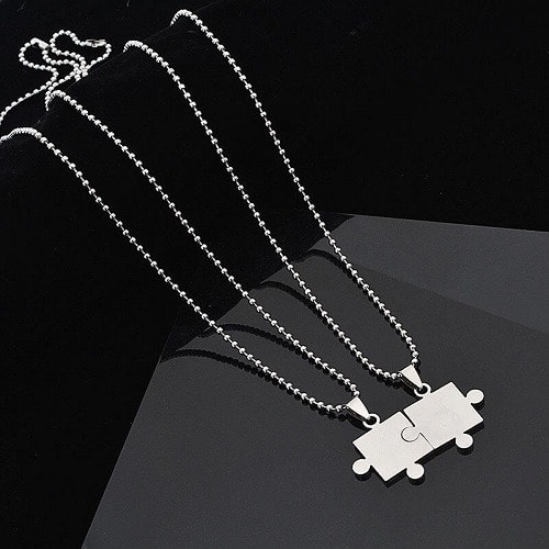 Couples/ Friendship Necklace - Silver