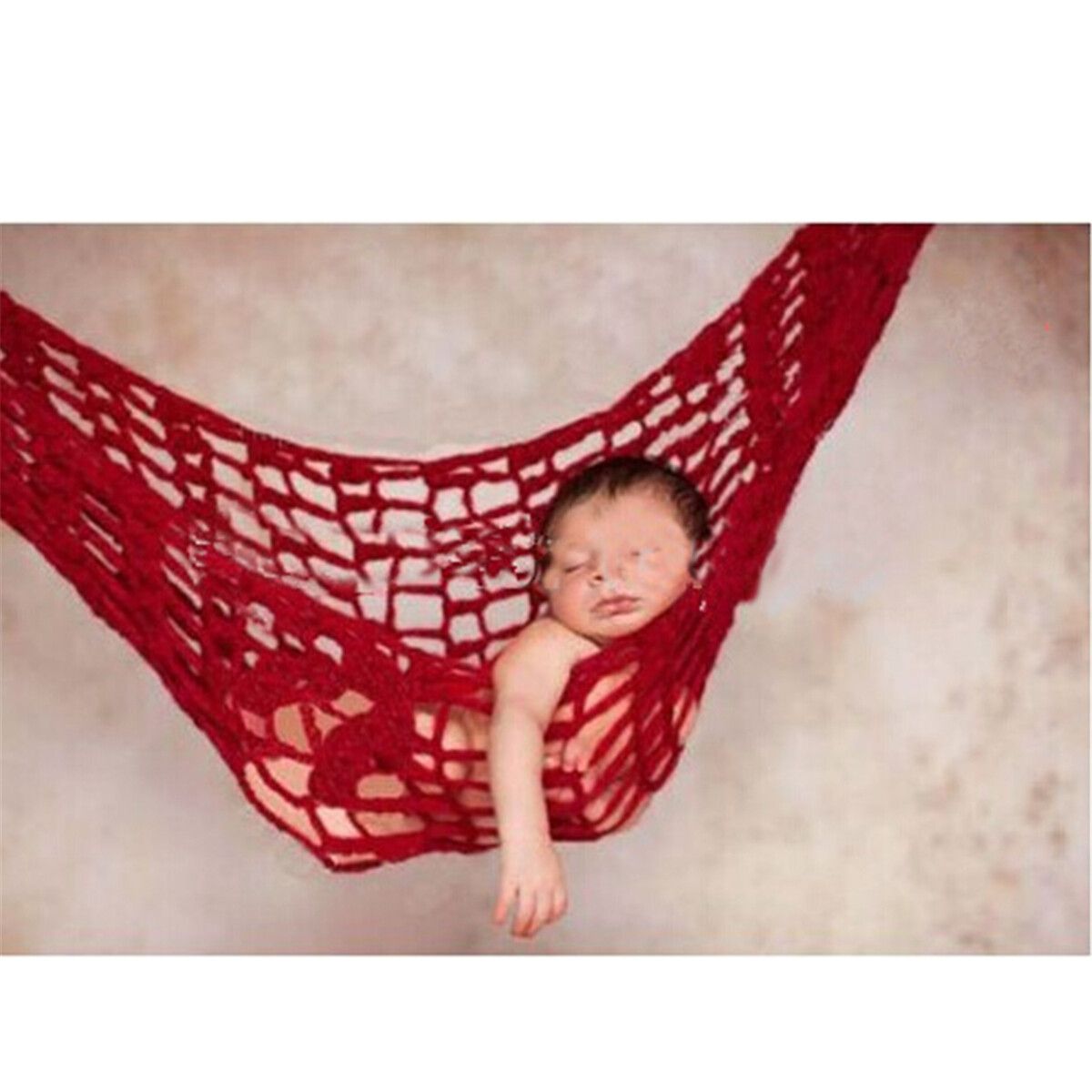 Baby Hammock Photography Props Boys Girls Newborn Infant Costume Photo Props Red {average Size}
