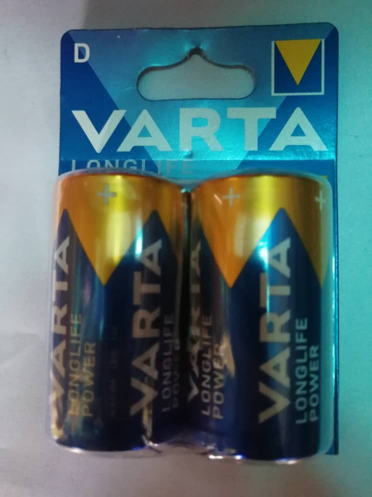 Varta Alkaline Battery R20 D 1.5v 1 Card