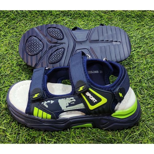 Biker New Kids Sandals - Blue/Green