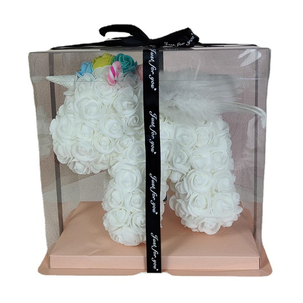 1 Set Foam Flower Licorne Floral Arrangement Foam Flower Licorne White