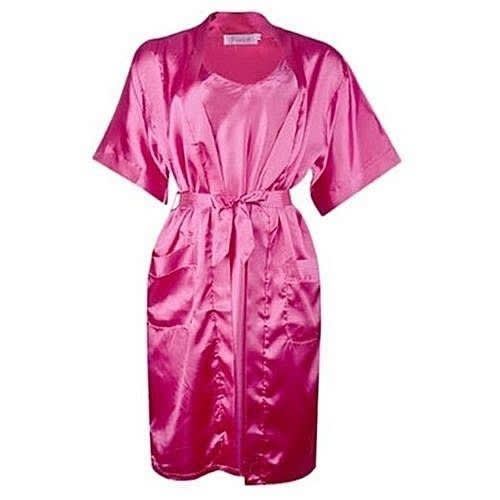 Lingerie Night Wear Gown And Inner - Pink