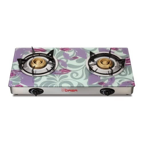 2-burner Glass Top Gas Cooker Qgc-2bg Eco