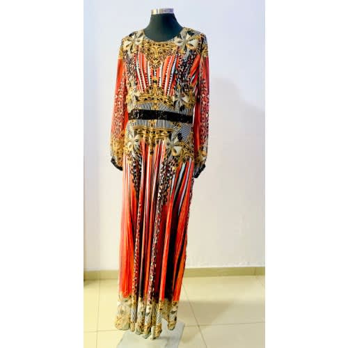 Long Sleeve Print Dress
