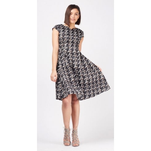 Geometric Print Midi Dress