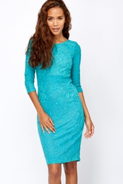 Lace Overlay Dress