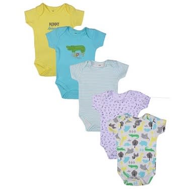 Bodysuit 5 In1 Pack For Baby Girls..