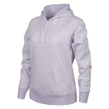 Women's Grey Plain Hoody Sweatshirt