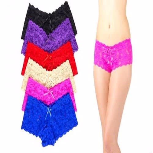6pcs Lace Panties - Multicolour