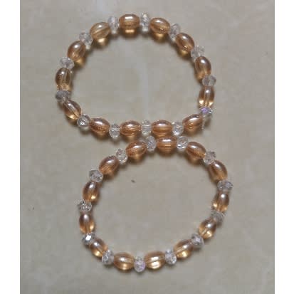 Crystal Bead Bracelets - 2Pcs