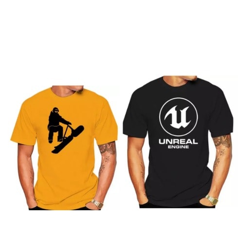 2 In 1  T-shirts - Yellow And Black