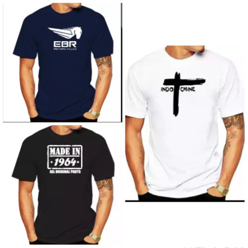Set Of 3 T-shirts - White, Black, Blue