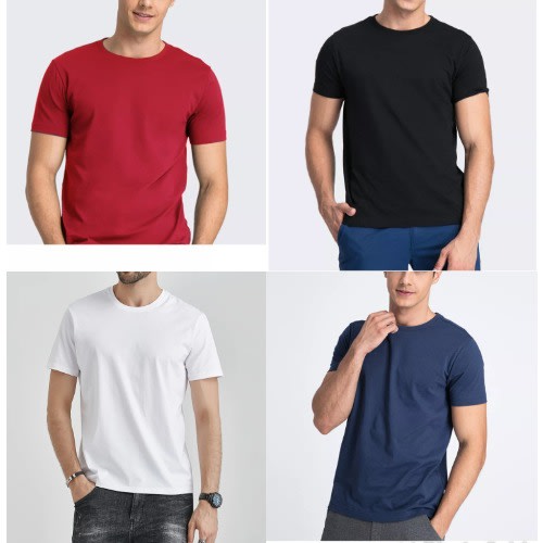4in1 T-shirts: Red, Blue, Black, White Colors