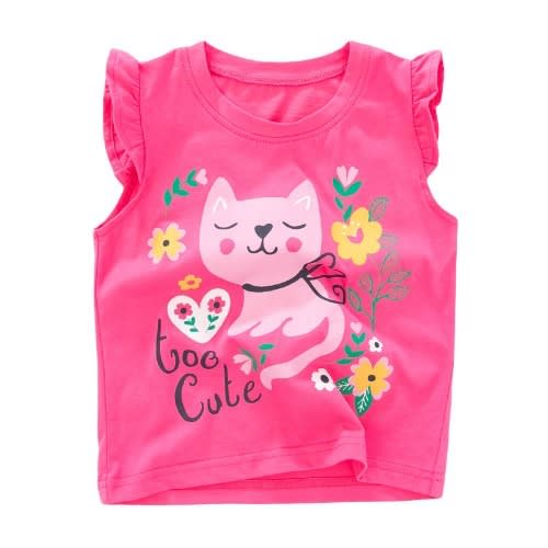Girls Cute Cat Top