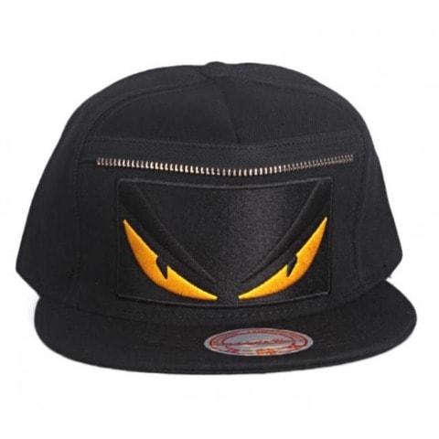 Wolf Eye Cute Men's Facecap-black