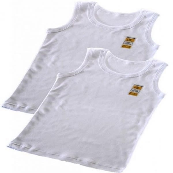 Boys 2 pack 100% Cotton Vests