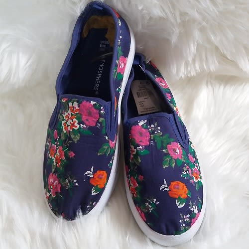Female Floral Plimsoll