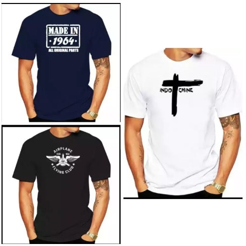 Set Of 3 T-shirts - Black, Blue, White