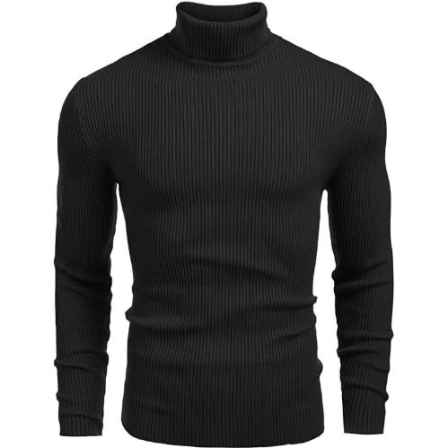 Men Turtleneck Long Sleeve  T-shirt