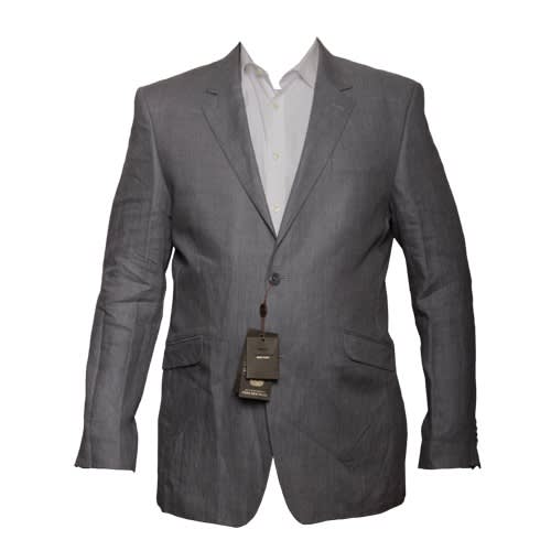 Zecca Linen Men's Blazers  -  Grey