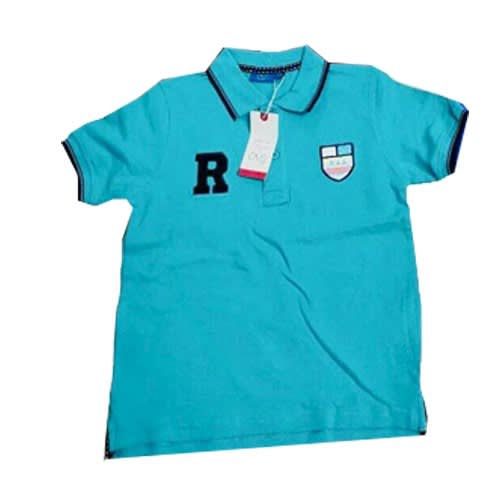 Letter R Boys Shirt - Sky blue