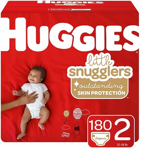 Little Snugglers Baby Diapers - Size 2 - 180 Ct