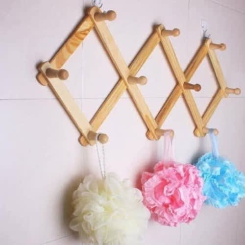 Wooden Bag And Wigs Hanger