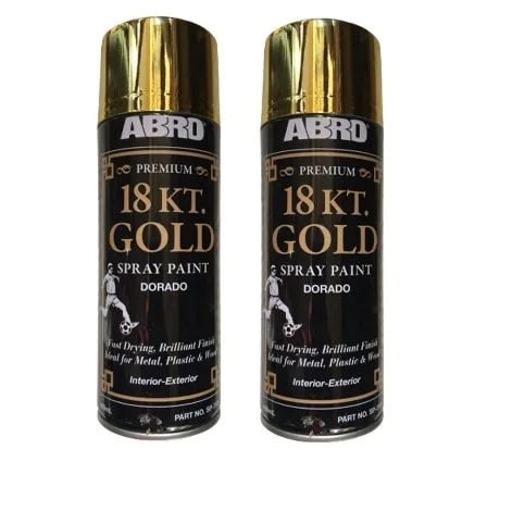 Abro Spray Paint - 400ml - Gold - 2pcs