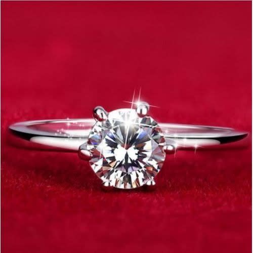 Crystal Engagement Ring