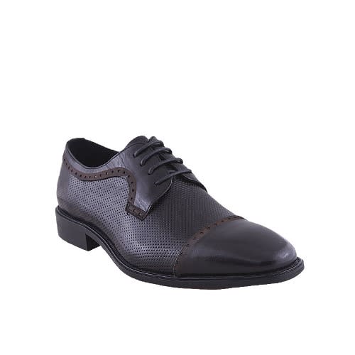 Men’s Formal Detailed Lace Up Shoe-black-msh-4382