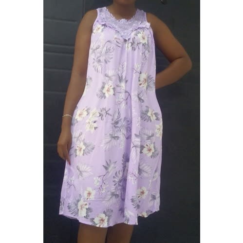 Round Neck Women Night Gowns