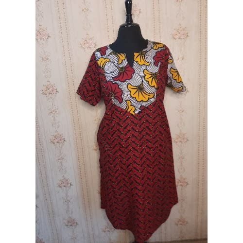 Ladies Stoned Ankara Dress
