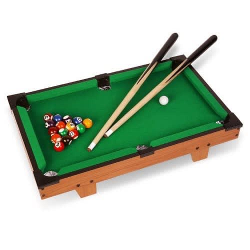 Snooker Pool Table With 2 Cue Sticks And 16 Balls