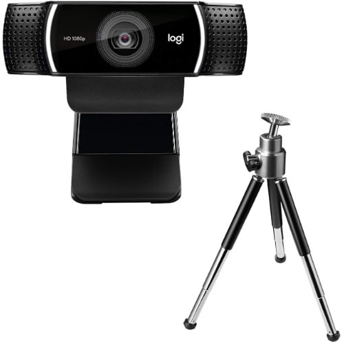 C922 Pro Stream Webcam 1080p Camera For Hd Video Streaming & Recording  With Tripod Included