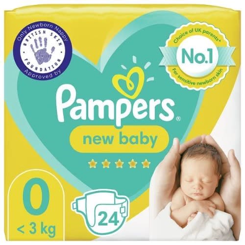 New Baby Nappies Size 0 - micro - Carry Pack - 24Pieces