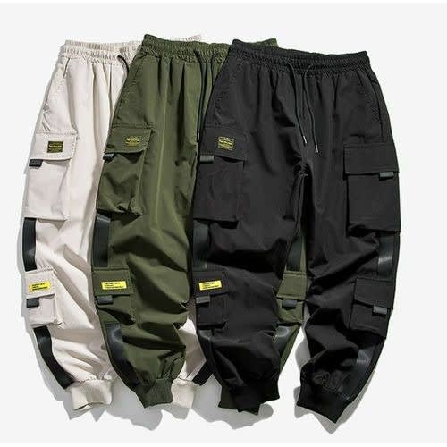 3 In 1 Casual Cargo Pant Combat Joggers - Black, Green And Beige